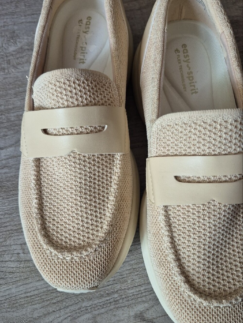 Knit Slip-On Loafers in Cream by easy spirit - Picture 3 of 8